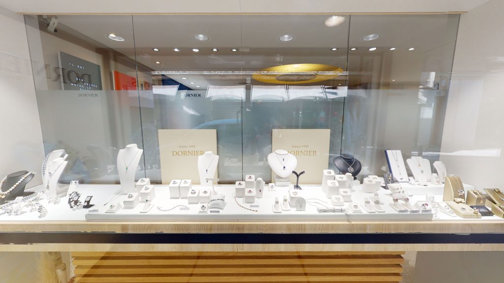 Projet retail point de vente bijouterie vitrine