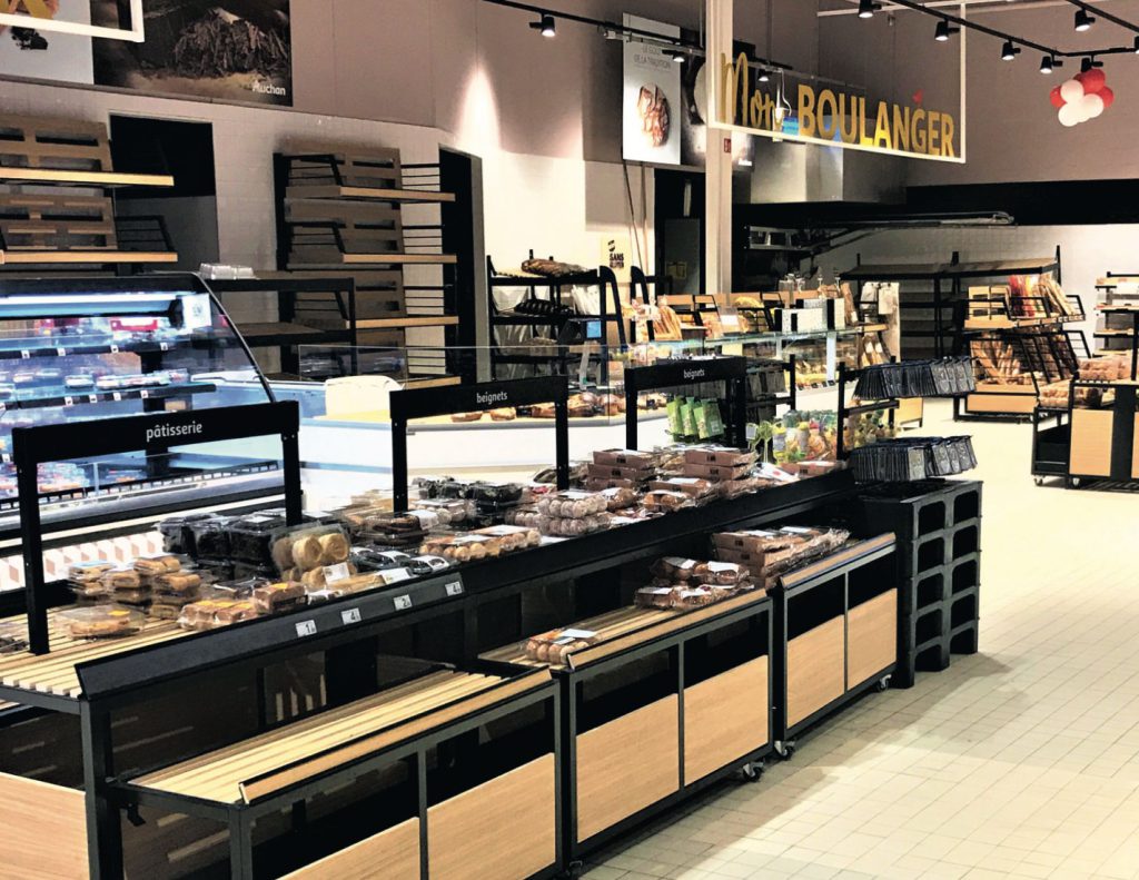 Projet retail Auchan boulangerie par décofab groupe