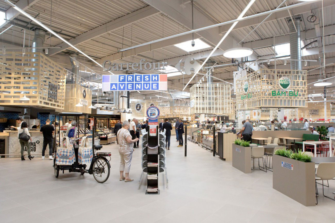 Projet retail Carrefour Next par décofab groupe