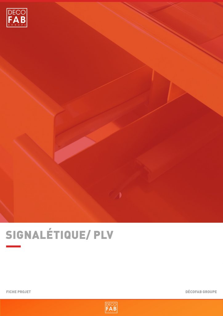 Couverture du dossier fiches projets espaces signalétique/plv